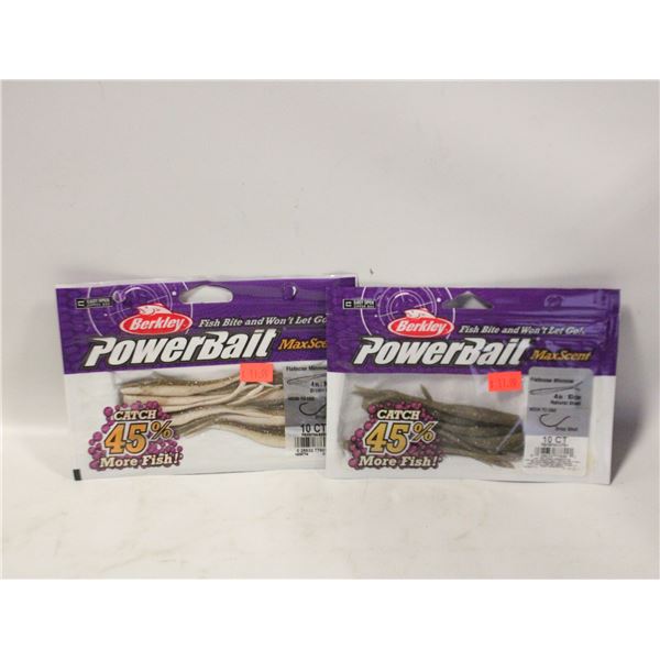 2 X BERKLEY POWERBAIT MAX SCENT