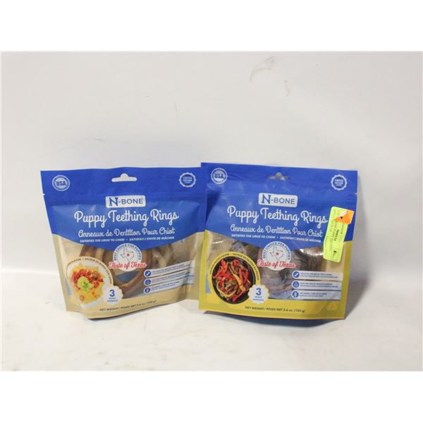6 PCS NBONE PUPPY TEETHING RINGS TASTE OF