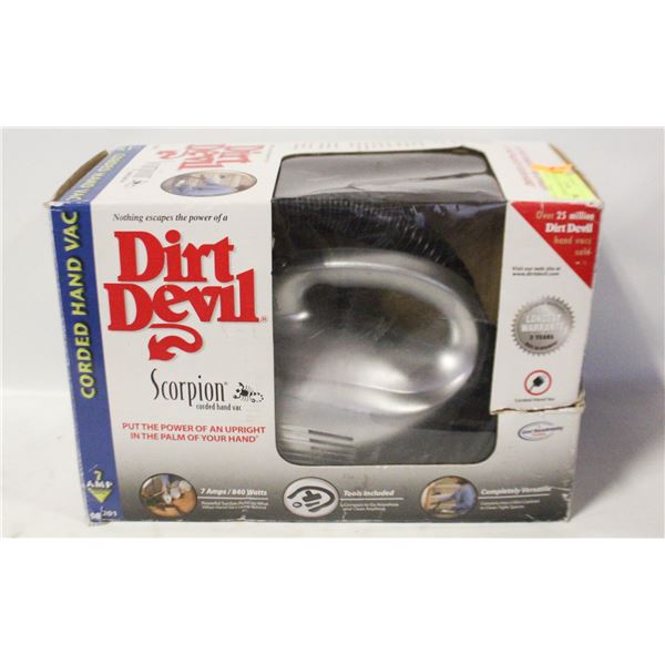DIRT DEVIL SCORPION CORDED HAND VAC
