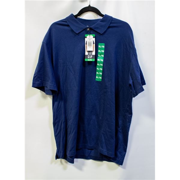NEW GAP MENS X-LARGE POLO SHIRT - NAVY BLUE