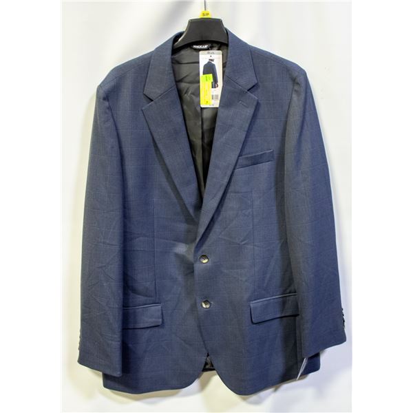 NEW HAGGAR MENS 46L/L SUIT JACKET - BLUE