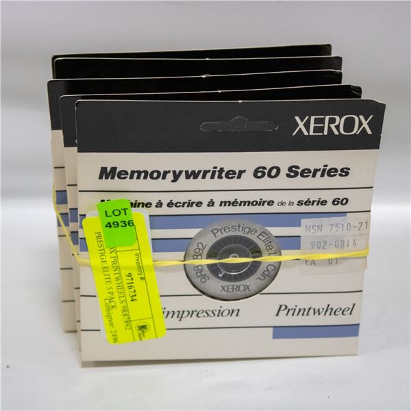 XEROX PRINTWHEELS 9R87892 PRESTIGE ELITE 5 PACK