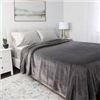 Image 1 : NEW KIRKLAND PLUSH BLANKET GREY QUEEN SIZE