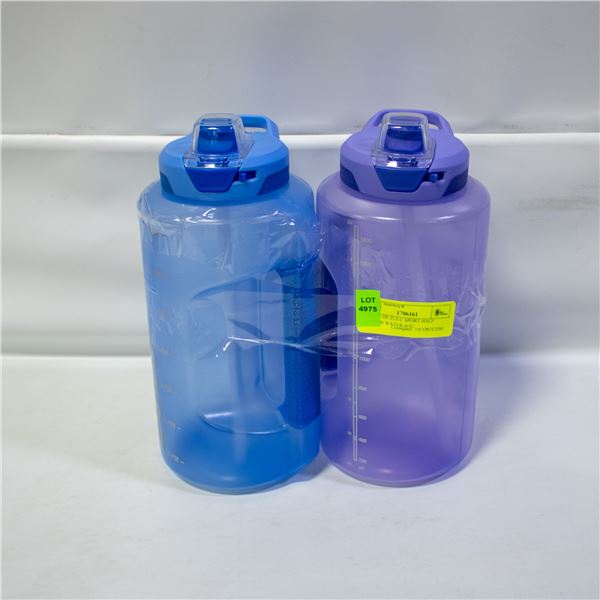 2 PACK OF ZULU SPORT HALF GALLON WATER JUG