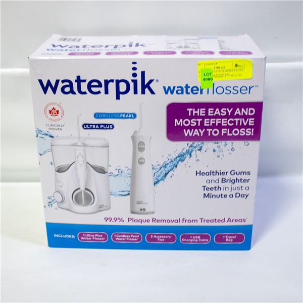 WATERPIK WATER FLOSSER ULTRA PLUS & CORDLESS PEARL