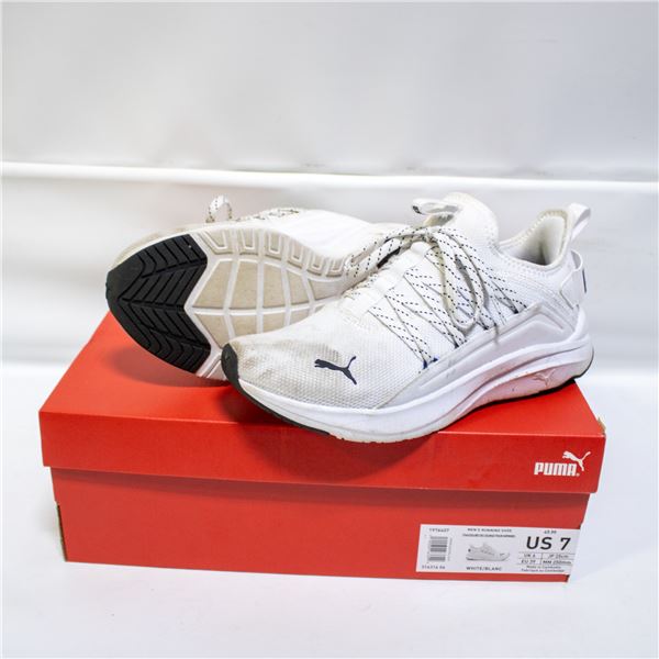 PUMA MENS RUNNING SHOES WHITE SIZE 7
