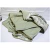 Image 1 : BERKSHIRE COOLING BLANKET GREEN STRIPES QUEEN SIZE