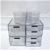 Image 1 : 3 PIECE IDESIGN CLEAR COSMETIC ORGANIZER SET