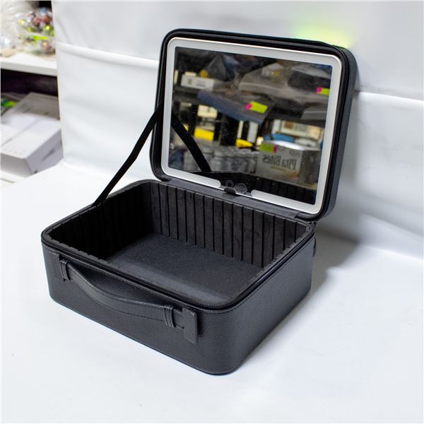 SHEFFIELD LABS TRAVEL VANITY CASE WITH LED MIRROR