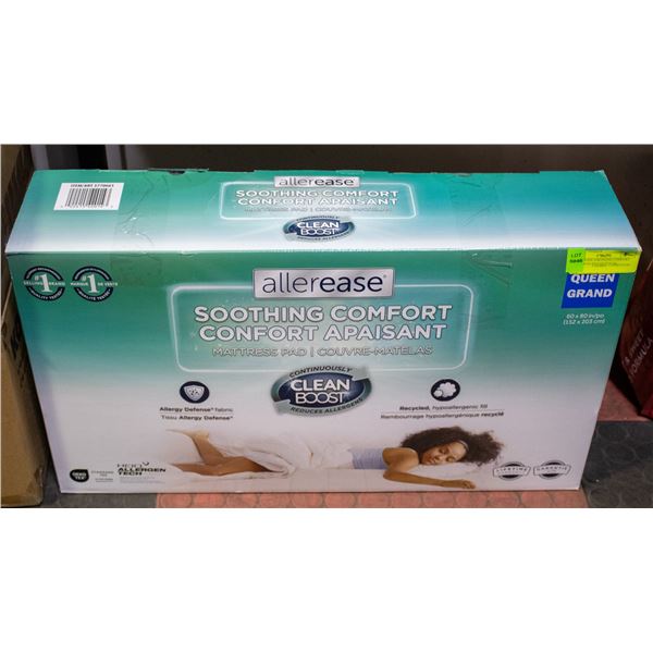 ALLEREASE SOOTHING COMFORT MATTRESS PAD QUEEN SZ