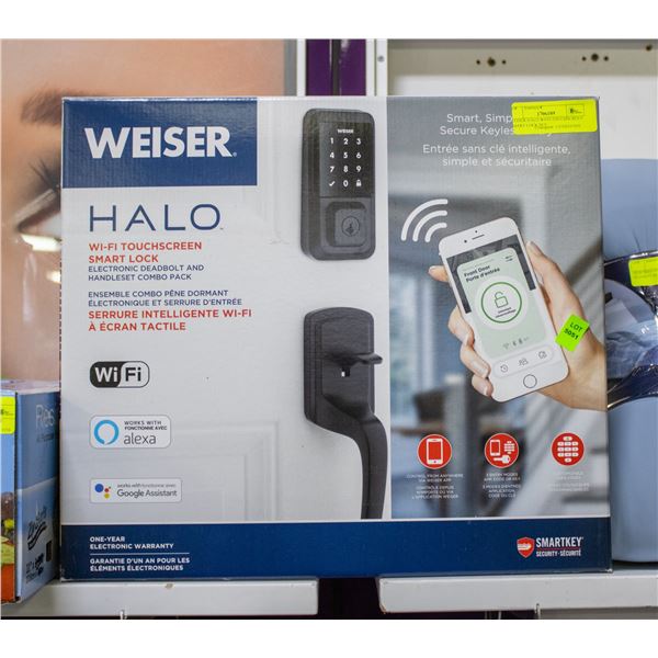WEISER HALO WI-FI TOUCHSCREEN SMART LOCK SET
