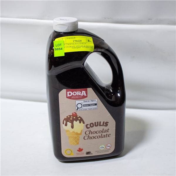 DORA CHOCOLATE SYRUP CONCENTRATE VEGAN & GLUTEN