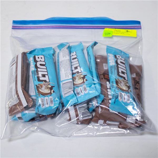 BAG OF 12 BUILT PUFF PROTEIN BARS BROWNIE BATTER &