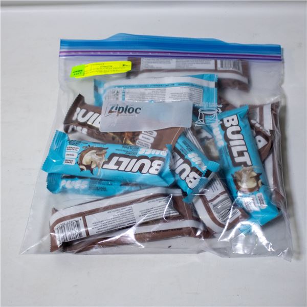 BAG OF 13 BUILT PUFF PROTEIN BARS BROWNIE BATTER &