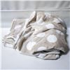 Image 1 : KATE SPADE PLUSH THROW BLANKET BEIGE DOTS TWIN SZ