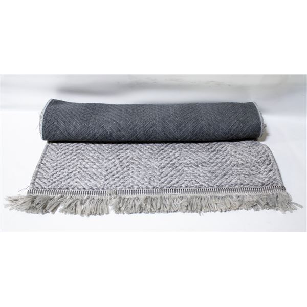 OFF THE LOOM ISLA FLOOR RUNNER GREY - 2'6" X 6'4"