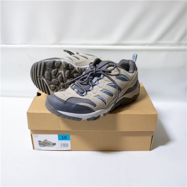 MERRELL WOMENS HIKING SHOES BEIGE SIZE 10