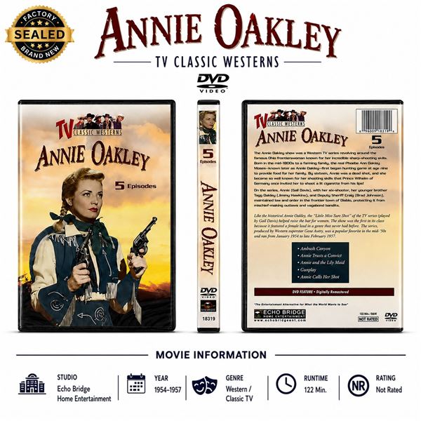 NEW DVD "ANNIE OAKLEY" GAIL DAVIS TV CLASSICS