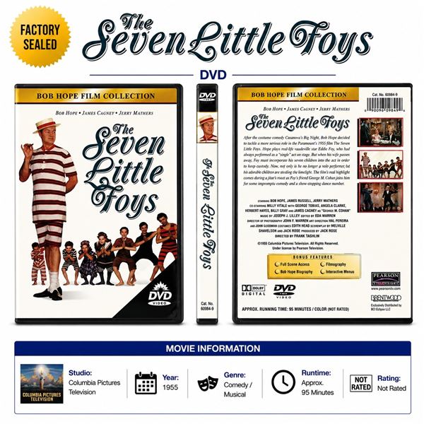 NEW DVD "THE SEVEN LITTLE FOYS" BOB HOPE 1955