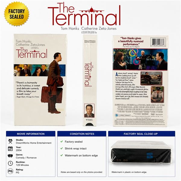 NEW VHS "THE TERMINAL" TOM HANKS 2004