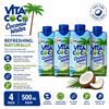 Image 1 : 4 VITA COCO ORIGINAL COCONUT WATER 500ML BB 08/26