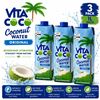 Image 1 : 3 VITA COCO ORIGINAL COCONUT WATER 1L BB 09/26