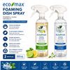 Image 1 : 2 ECO-MAX FOAMING DISH SPRAY 2 SCENTS