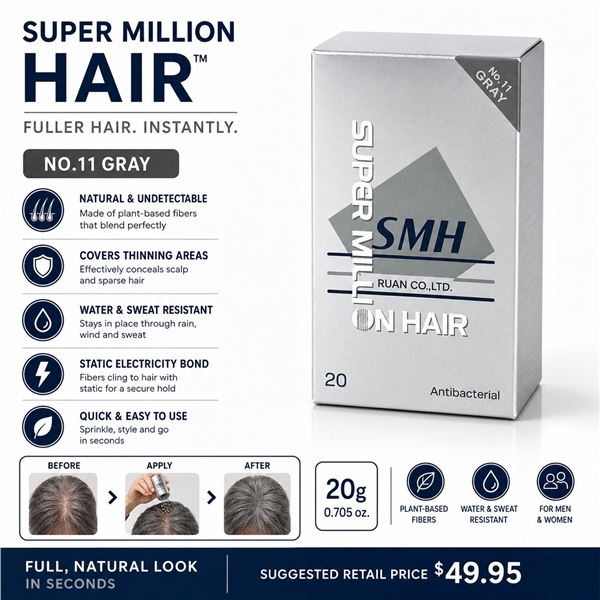 SUPER MILLION HAIR NO.11 GRAY 20G