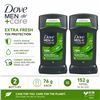 Image 1 : 2 DOVE MEN+CARE EXTRA FRESH ANTIPERSPIRANT 76G