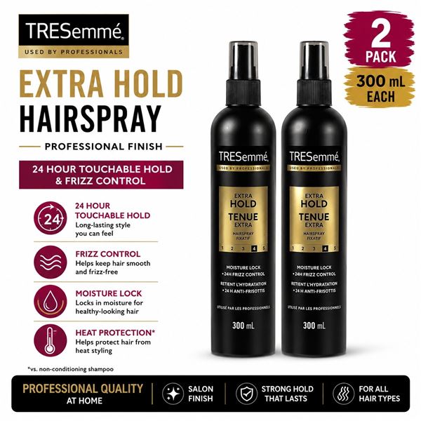 2 TRESEMME EXTRA HOLD HAIRSPRAY 300ML