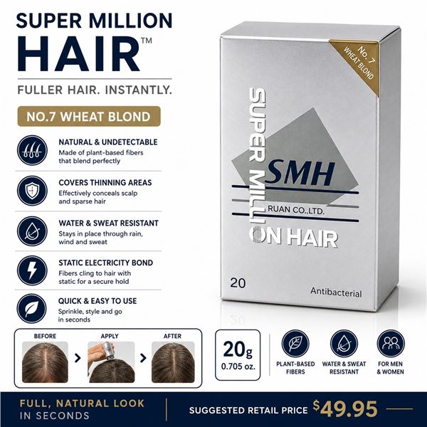 SUPER MILLION HAIR NO.7 WHEAT BLOND 20G