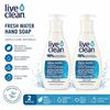 Image 1 : 2 LIVE CLEAN FRESH WATER HAND SOAP 500ML