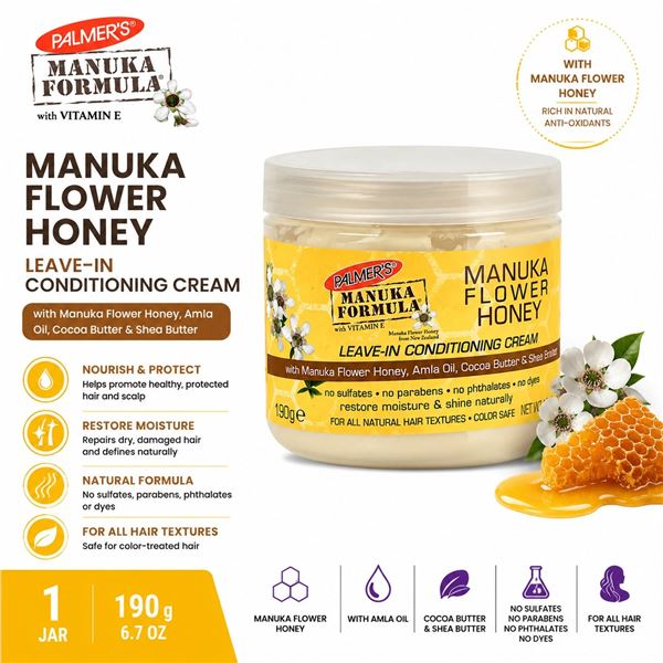PALMER'S MANUKA LEAVE-IN CONDITIONING CREAM 190G