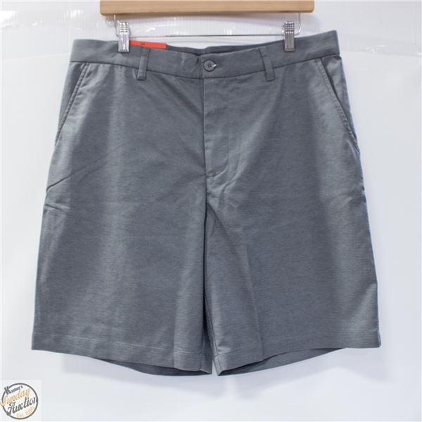 NEW SUNICE MENS SZ 34" WAIST GOLF SHORTS - GREY