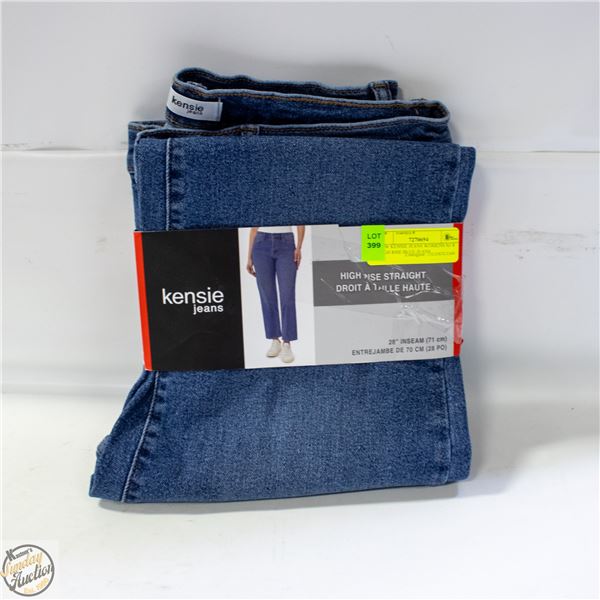 NEW KENSIE JEANS WOMENS SZ 8 HIGH RISE BLUE JEANS