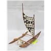 Image 1 : VINTAGE KOA WOOD FROM HAWAII OUTRIGGER CANOE