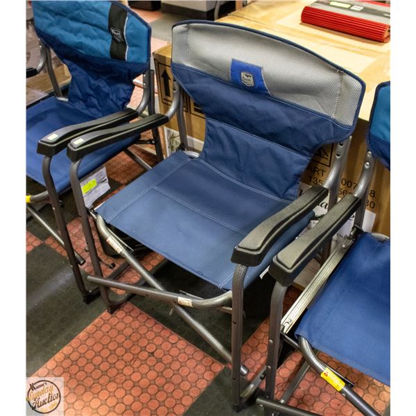 TIMBER RIDGE FOLDING CHAIR W/BUILT IN SIDE TABLE