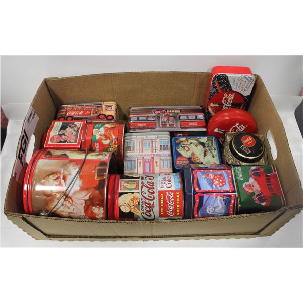 ESTATE COCA-COLA COLLECTABLE EMPTY TINS
