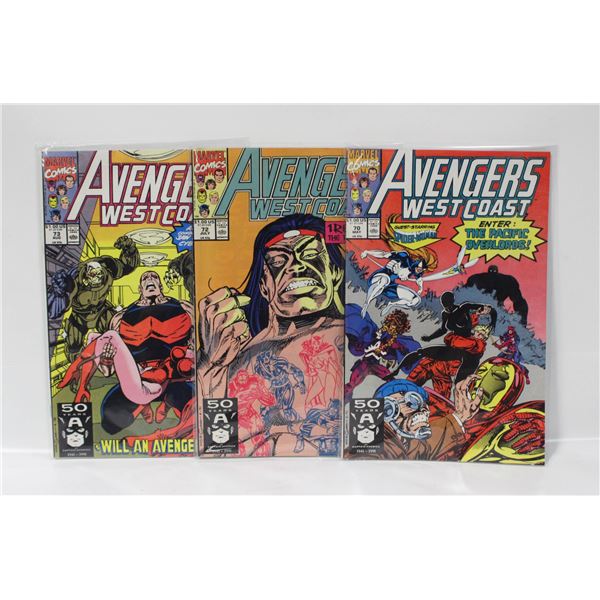 THE WEST COAST AVENGERS #70/72/73