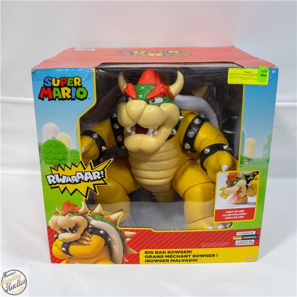 NINTENDO SUPER MARIO BIG BAD BOWSER LIGHT UP TOY