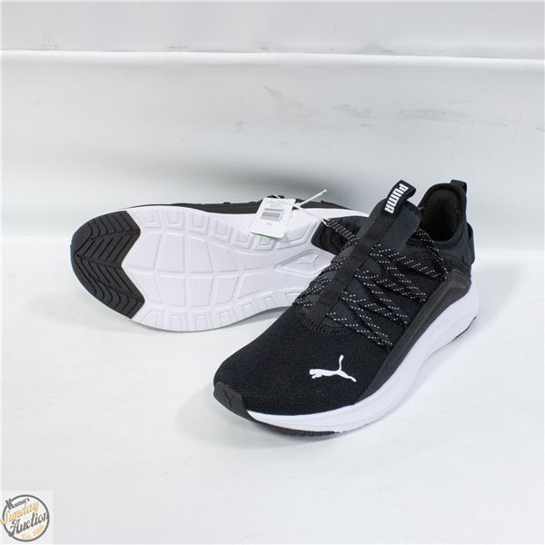 NEW PUMA RUNNING SHOES BLACK & WHITE SIZE 11