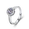 Image 4 : 1CT GRA CERTIFIED ROUND BRILLIANT MOISSANITE 925S