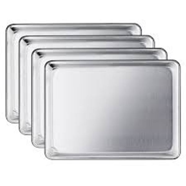 NEW 4 PACK OF NEW STAR ALUMINUM 1/4 BAKING SHEETS