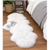 Image 1 : NEW WINDWARD DOUBLE SHEEPSKIN RUG - IVORY