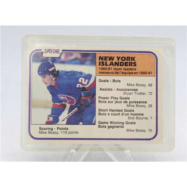 1981-82 O-PEE-CHEE MIKE BOSSY #219