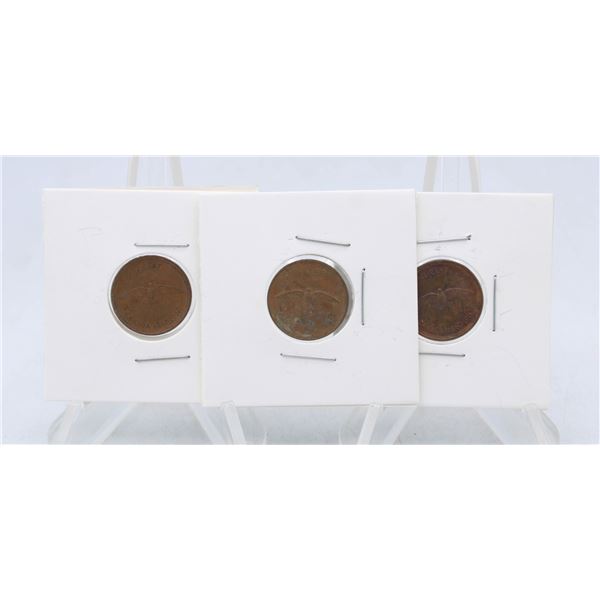 3 - 1967 CANADA 1 CENT COINS