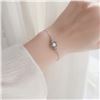 Image 5 : 925S 1 CT GRA CERTIFIED LUCKY COIN SYLE BRACELET