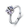 Image 3 : 1CT GRA CERTIFIED ROUND BRILLLIANT MOISSANITE 925S