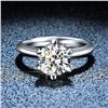 Image 1 : 1CT CERTIFIED SZ 8 ROUND BRILLIANT MOISSANITE 925S