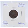 Image 1 : 1913 EAST AFRICA COIN (GERMAN) ONE HELLER COIN
